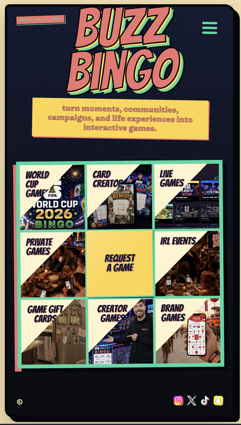 Buzz Bingo homepage preview