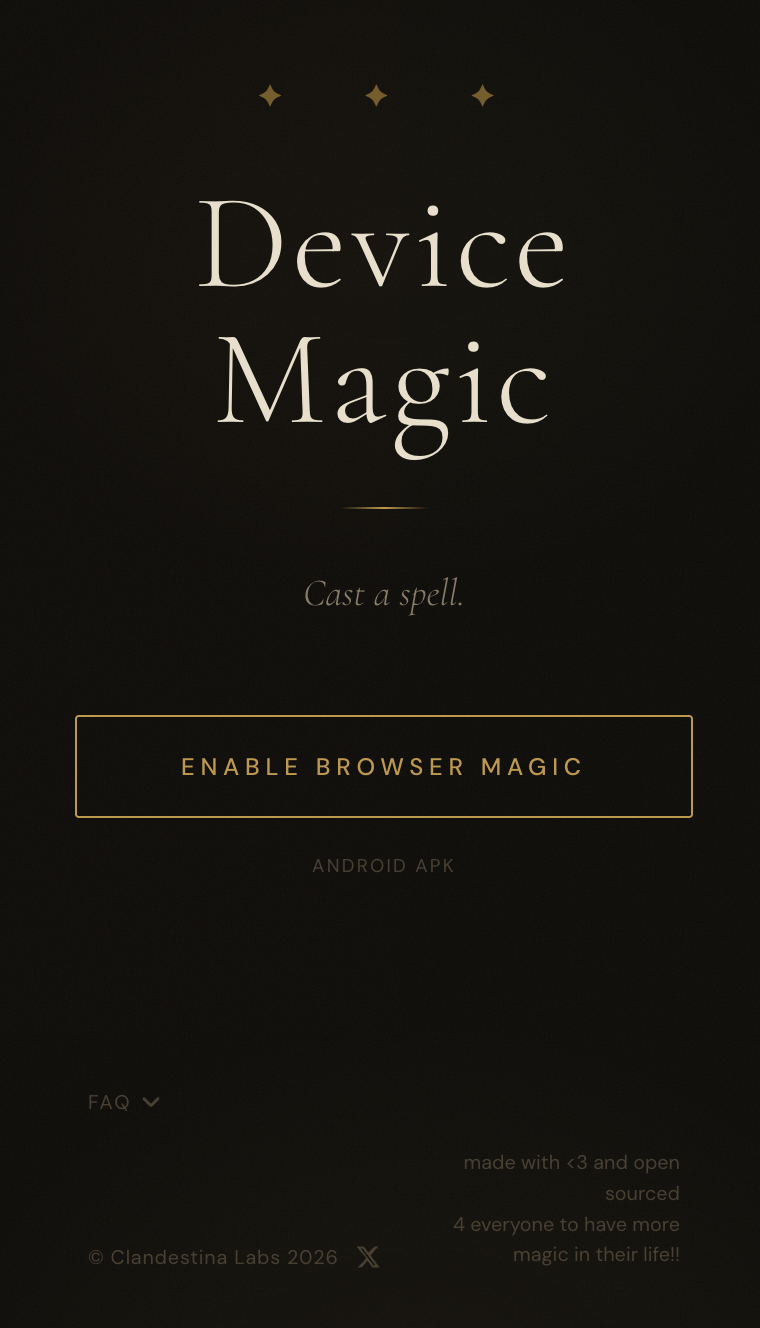 Device Magic action preview